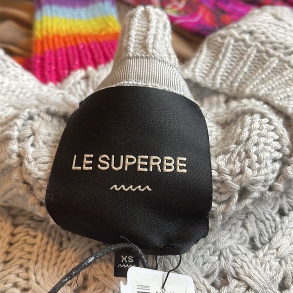 NWT Le superbe silver lining sinbad sweater - Picture 11 of 16